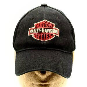 Harley-Davidson Men's Stretch Fit Curved Baseball Style Cap Sz M/L